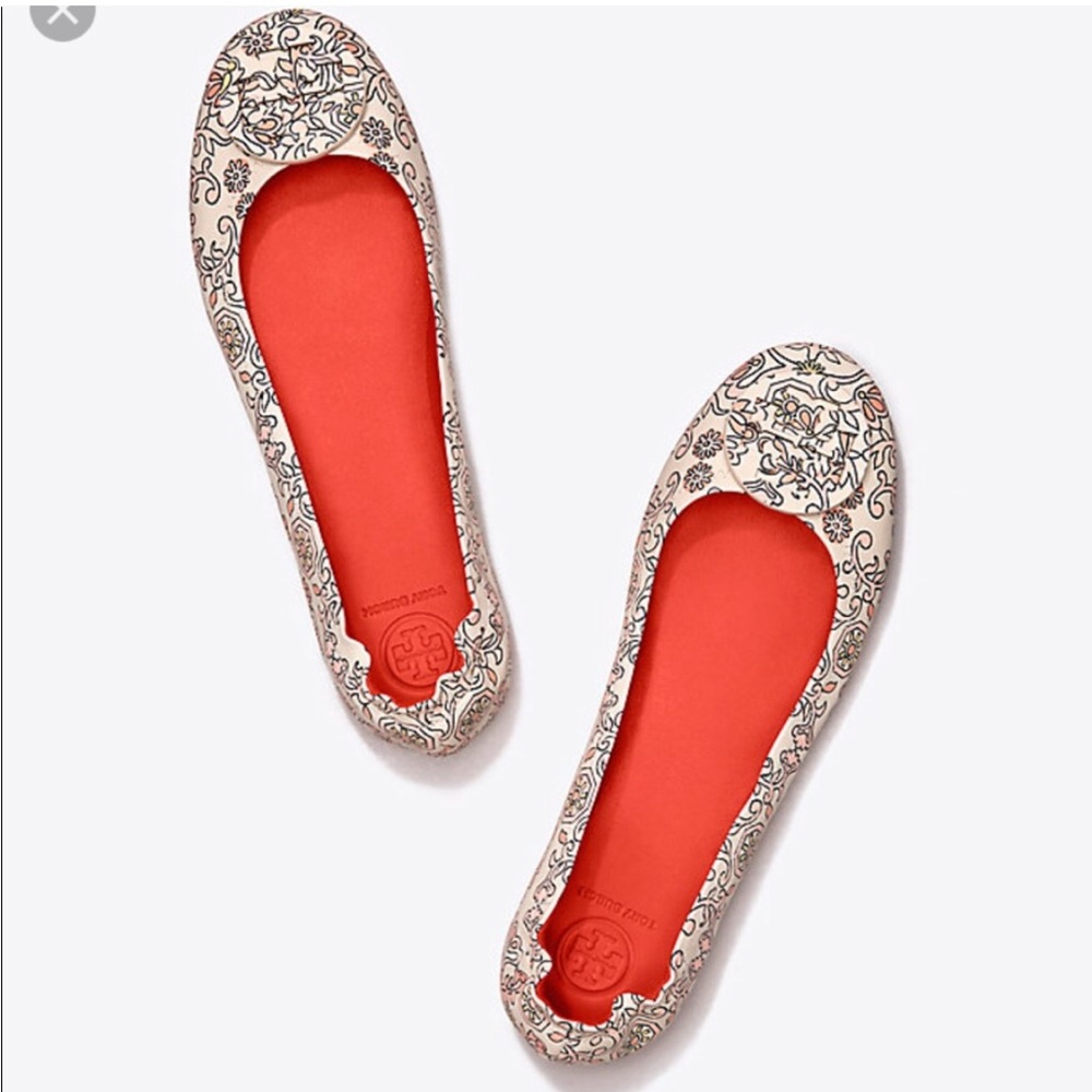 Tory Burch Minnie Travel Ballet Flats - hicks garden 6.5
